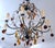 Vintage Italian Designer Beaded & Amber Glass Hot Air Balloon 8 Light Chandelier For Sale - Image 12 of 17