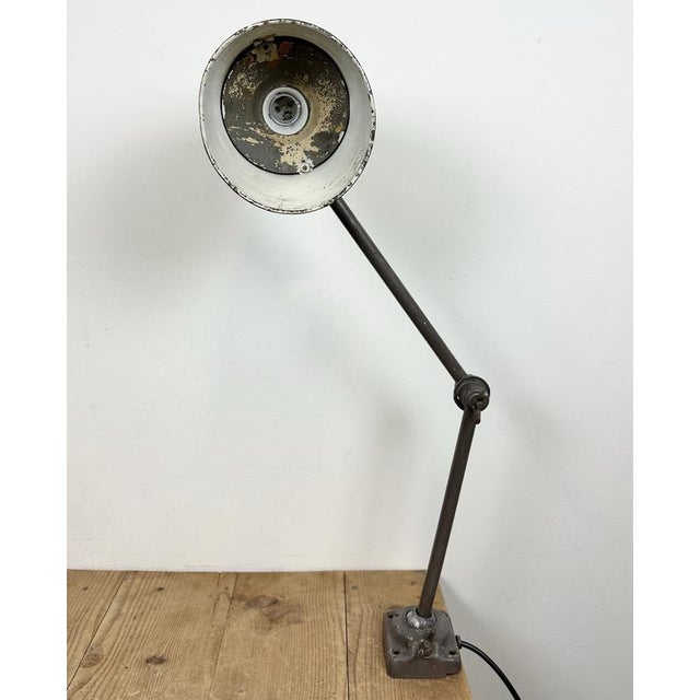 Brown Industrial Brown Workshop Table Lamp, 1960s For Sale - Image 8 of 18