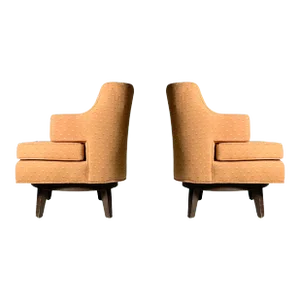 Vintage Swivel Lounge Chairs - A Pair