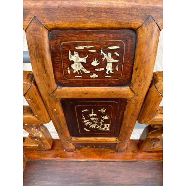 Qing Dynasty Carved Alter Chair Circa 18th Century For Sale - Image 9 of 13