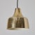 Mid-Century Modern 1950s Carl Thore Perforated Brassed Metal Pendant For Sale - Image 3 of 9