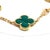 Vca 18k Yellow Gold Malachite Alhambra Bracelet For Sale In New York - Image 6 of 9
