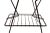 Classic Mid Century wire magazine stand by Richard Galef, constructed of welded angular wrought iron rods. Architectural...