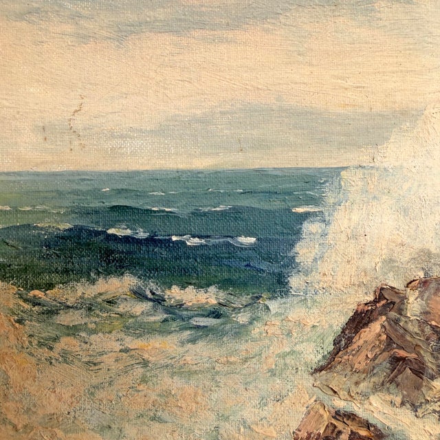Mid-20th Century American Seascape Oil Painting For Sale In Chicago - Image 6 of 13