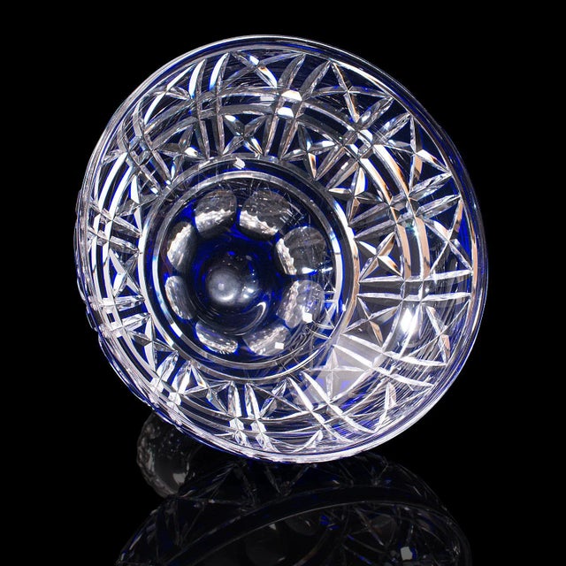 1930s Vintage English Glass Decorative Bowl For Sale - Image 9 of 12