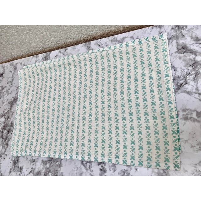 Pair of Vintage Anthropologie Embroidered Tea Towels Dish Towels-Set of Two For Sale - Image 9 of 11