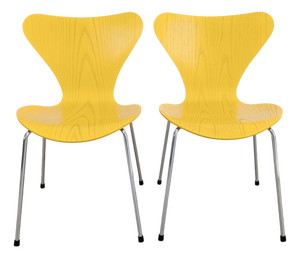 Vintage Series 7 Chairs by Arne Jacobsen for Fritz Hansen, Set of 2