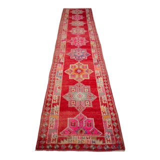Kurdish Runner Rug . Hand-Knotted Herki Runner Rug for Kitchen Island Near For Sale