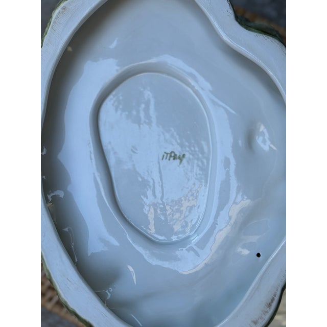 Vintage Italian Majolica Swan Tureen with Ladle For Sale In Phoenix - Image 6 of 7