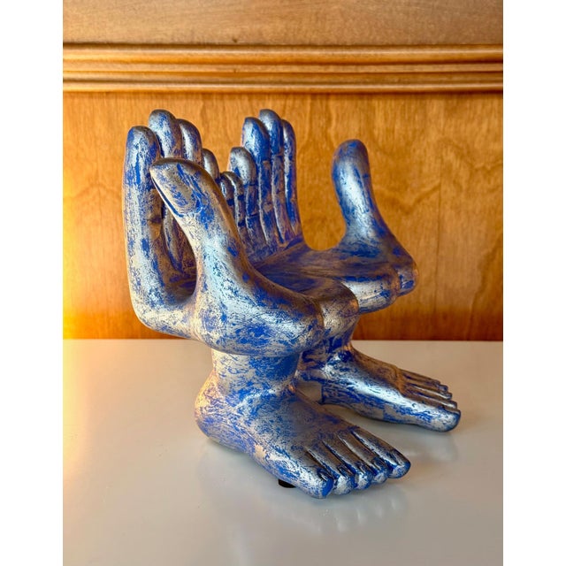 Rare Joined Hand and Foot Surrealism Sculpture by Pedro Friedeberg For Sale - Image 9 of 11