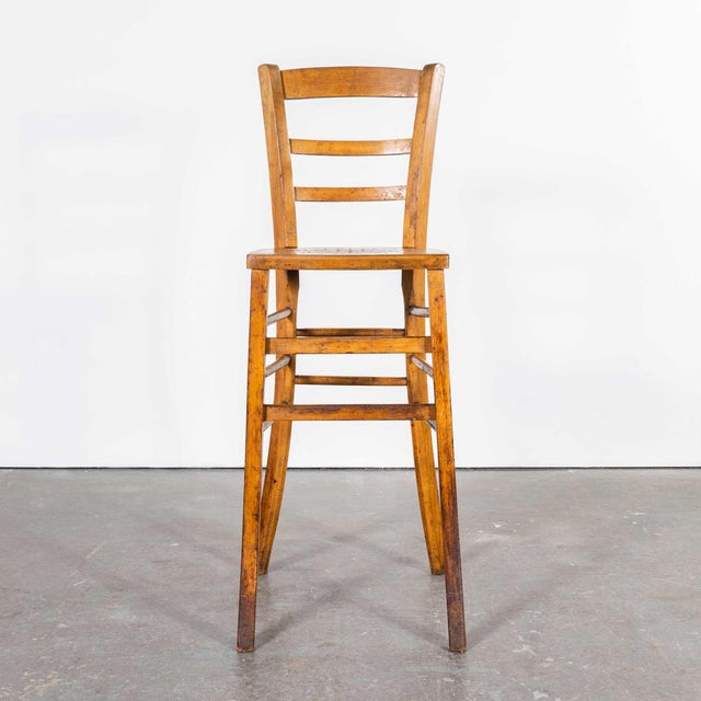 Marcel Breuer French Blonde Bentwood Dining Chair attributed to Marcel Breuer for Luterma, 1950s For Sale - Image 4 of 9