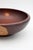 1970s Large Vintage Turned Mahogany Bowl For Sale - Image 5 of 6
