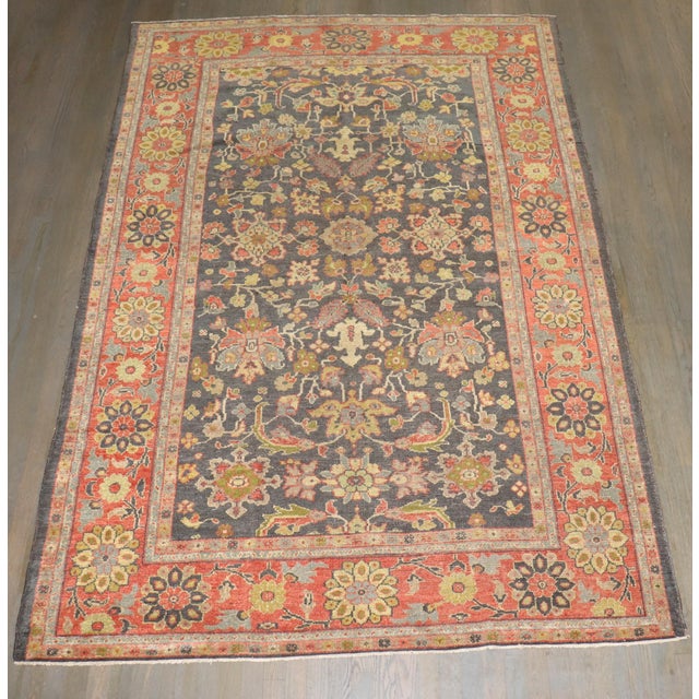 19th Century Antique Mahal Sultanabad Rug no. j5252 For Sale - Image 4 of 9