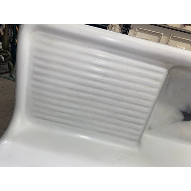 1920s Farmhouse Sink Double Washboard For Sale In Los Angeles - Image 6 of 11