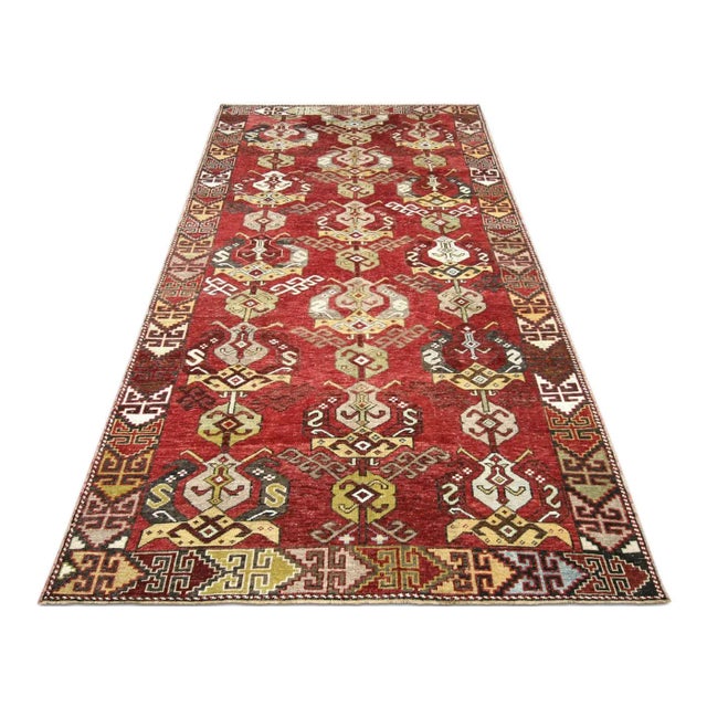 1960s 1960s Turkish Oushak Rug For Sale - Image 5 of 6