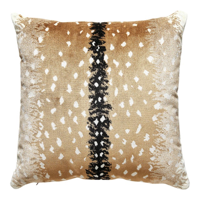 The House of Scalamandré Antelope Pillow, Fawn For Sale