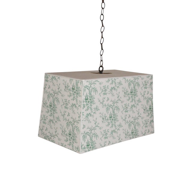 Chinoiserie Custom Wallpaper Pendant Light Chairish