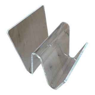 Acrylic Magazine Rack by Interlude Home For Sale