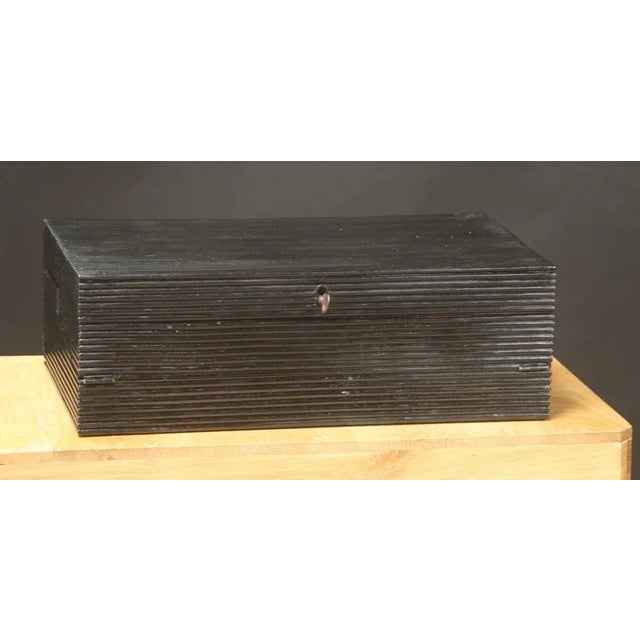 Black Black Writing Desk with Key For Sale - Image 8 of 9