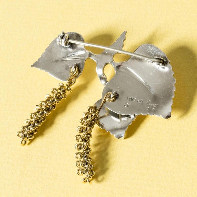 Metal Gilded Silver Brooch by Gertrud Engel, 1948 For Sale - Image 7 of 8