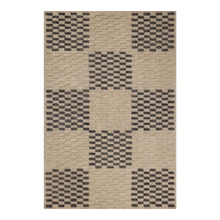 Chris Loves Julia x Loloi Bradley Beige / Midnight 3' x 7' Runner Rug For Sale