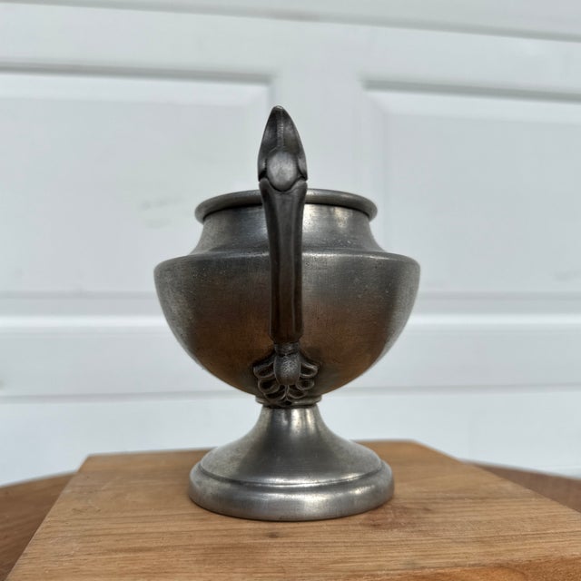 Metalars Peltro Stamped Pewter Sugar bowl. Made in Italy. Beautiful piece. No lead content. no lid.