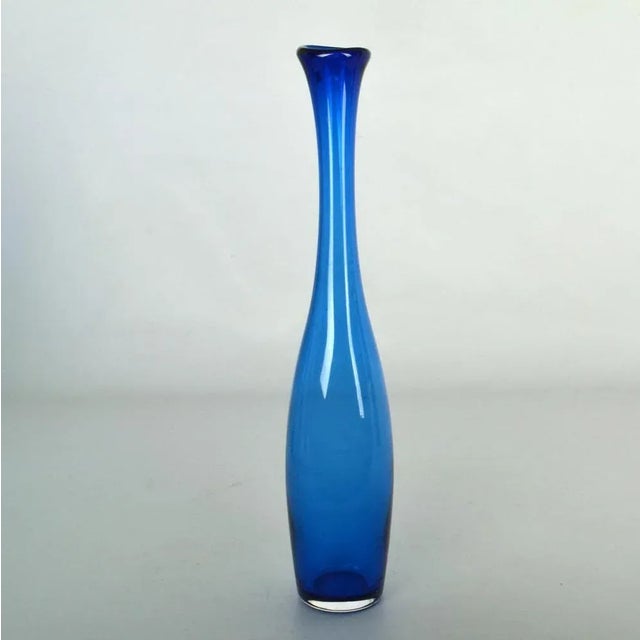 Blue Blue Hand Blown Vases by Floris Meydam and Siem Van De Marel, 1960s, Set of 3 For Sale - Image 8 of 10