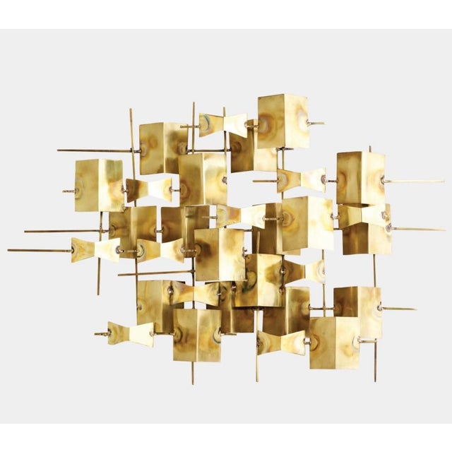 Global Views Folded Brass Wall Sculptures by Dwell Studio for Global Views – Solid Brass (2 Available) For Sale - Image 4 of 7