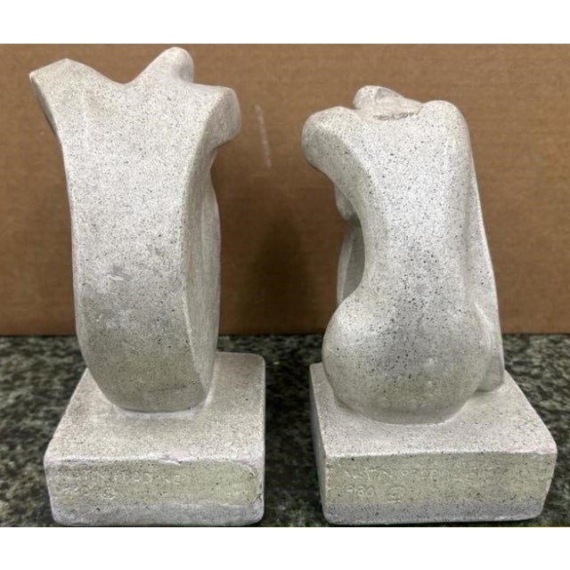 Postmodern Pair of Postmodern Austin Productions Abstract Nude Female Bookends, 1980 For Sale - Image 3 of 4