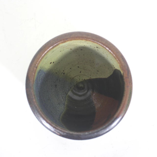 Vintage Signed Studio Pottery Bowl Handmade For Sale - Image 6 of 8
