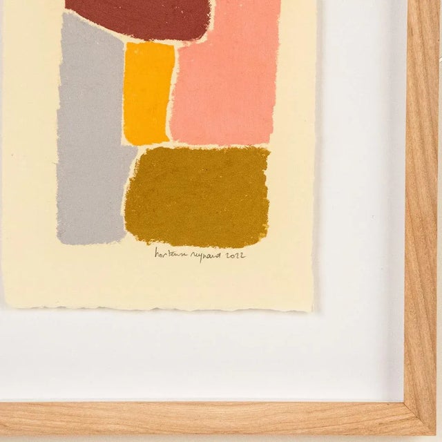 Abstract Oil Painting by French Artist Hortense Reynaud For Sale - Image 4 of 8