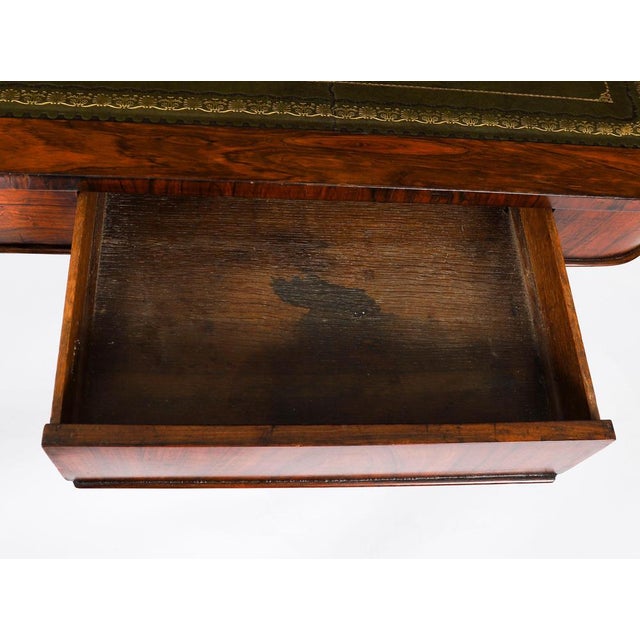 Brown Antique William IV Gonçalo Alves Desk, 1800s For Sale - Image 8 of 18