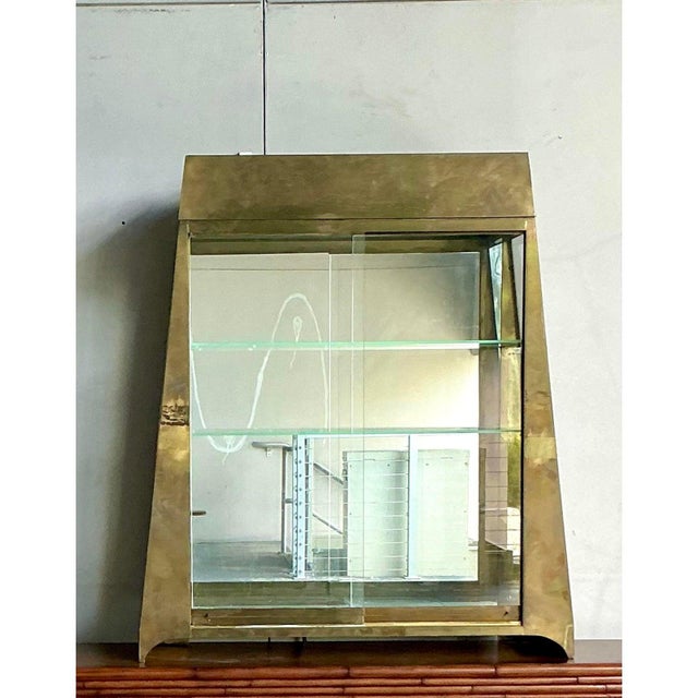 Vintage Boho Brass Tabletop Etagere For Sale - Image 11 of 12