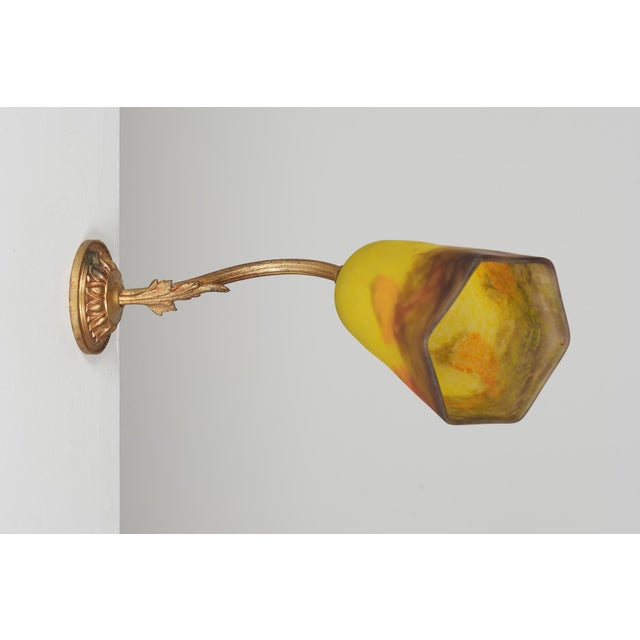 Glass Paste Wall Light by David Guéron for Verrerie d'Art Degué, 1920s For Sale - Image 6 of 7