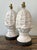 Wood Vintage Plaster Artichoke Lamps - A Pair For Sale - Image 7 of 12