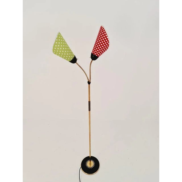 Vintage Floor Lamp in Brass, 1950s For Sale - Image 11 of 11