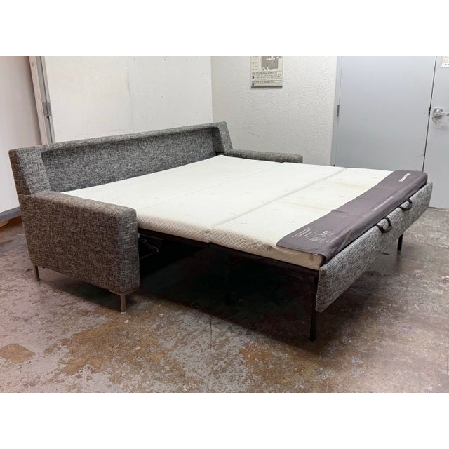 Gray King Size American Leather Bryson Comfort Sleeper Sofa For Sale - Image 8 of 12
