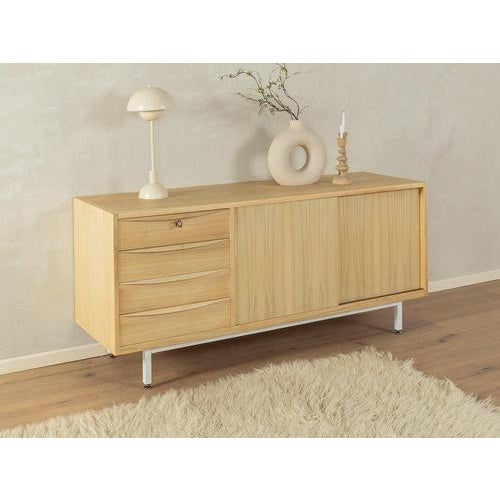 Vintage Beige Wooden Sideboard, 1950s For Sale - Image 9 of 9