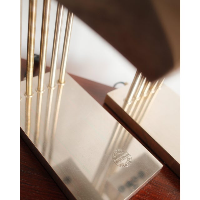 Art Deco Style Architectural Table Lamps by Marcel Breuer, 1970s, Set of 2 For Sale - Image 6 of 7