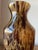 Late 20th Century Vintage Amber, Gold and Brown Tortoise Art Glass Vase in the Style of Murano For Sale - Image 5 of 9