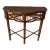 Vintage Milling Road for Baker Bamboo & Rattan Demi-Lune Console Table For Sale