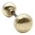 Pair of Vintage 2.125 In. Brass Ball Shape Door Knobs For Sale