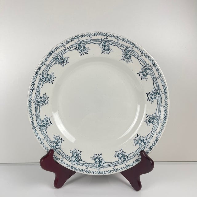 Vintage Dinner Plates from St Amand, 1930, Set of 4 For Sale - Image 9 of 11