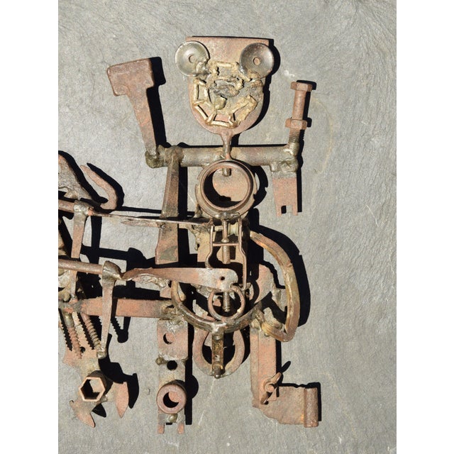 Günter Kämpfe, Coupled Pair, 1967, Metal & Slate For Sale - Image 6 of 11