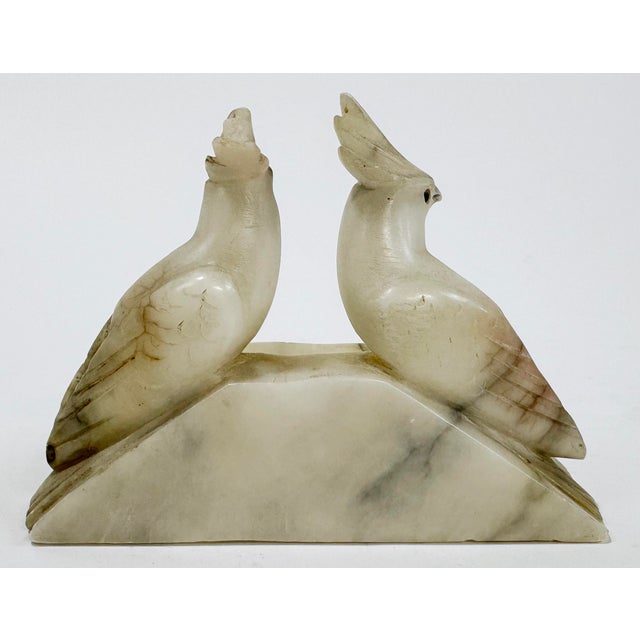 Alabaster Vintage Alabaster Bird Trinket Dish For Sale - Image 8 of 11
