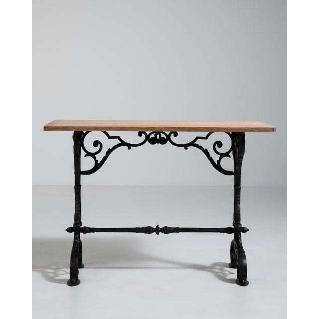 Cast Iron Bistro Table, Antique, France, Early 20th Century For Sale - Image 10 of 18