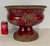 Short Italian Red Glaze Pedestal Urn For Sale - Image 4 of 4