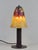 Marcel Vasseur & Daum A French art deco lamp made circa 1925-1930 in wrought iron of excellent quality. The forged base...