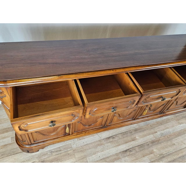 Large Wooden Sideboard with Six Doors and Six Drawers, 1960s For Sale - Image 13 of 18