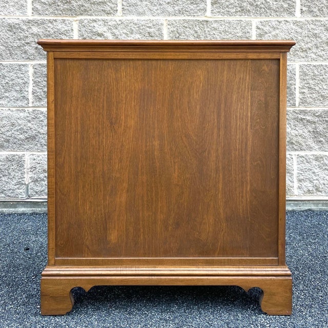 Vintage Ethan Allen by Baumritter American Traditional Heirloom Solid Maple Governor's Cabinet (10-9003) For Sale - Image 9 of 12
